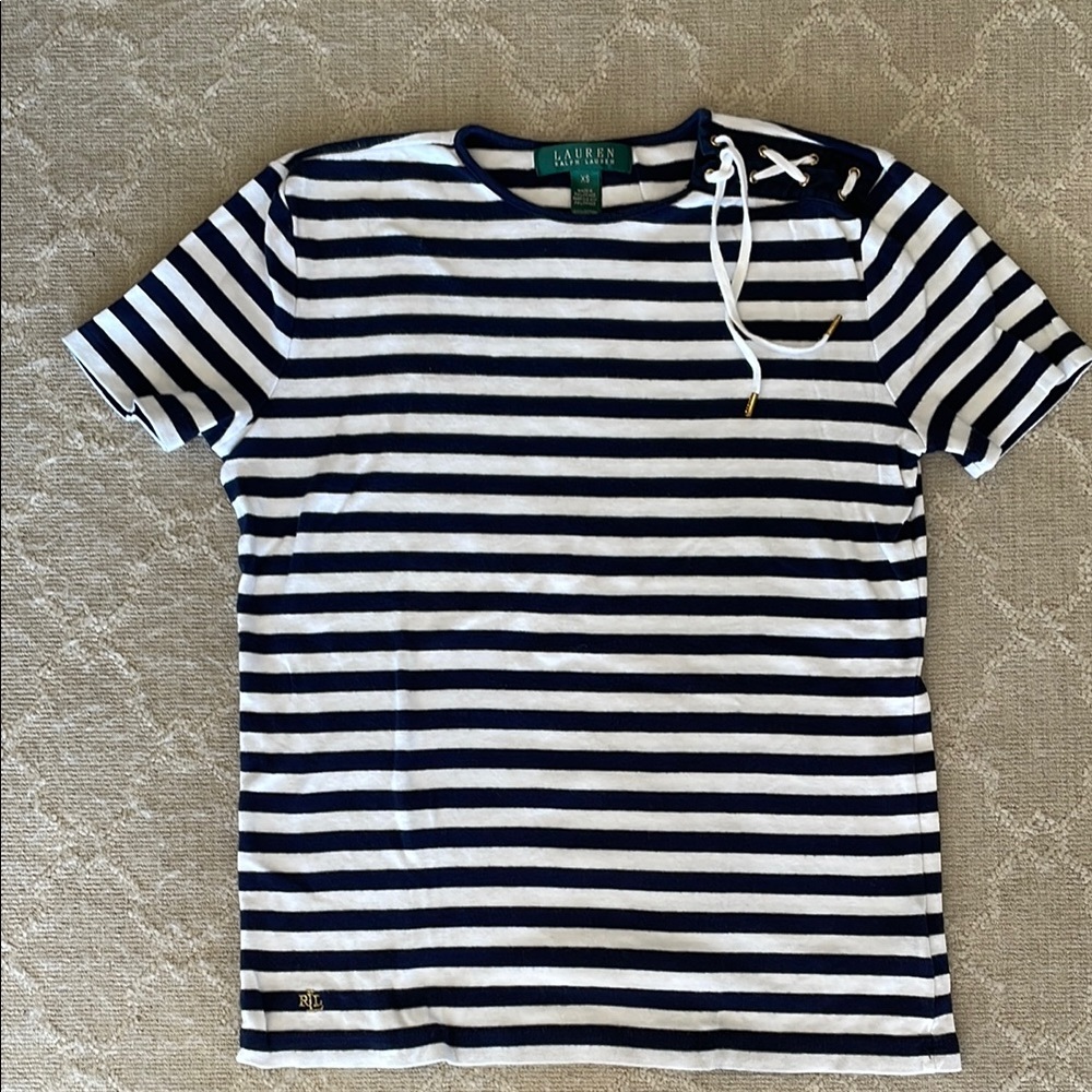 Lauren Ralph Lauren Navy Striped Women’s Shirt